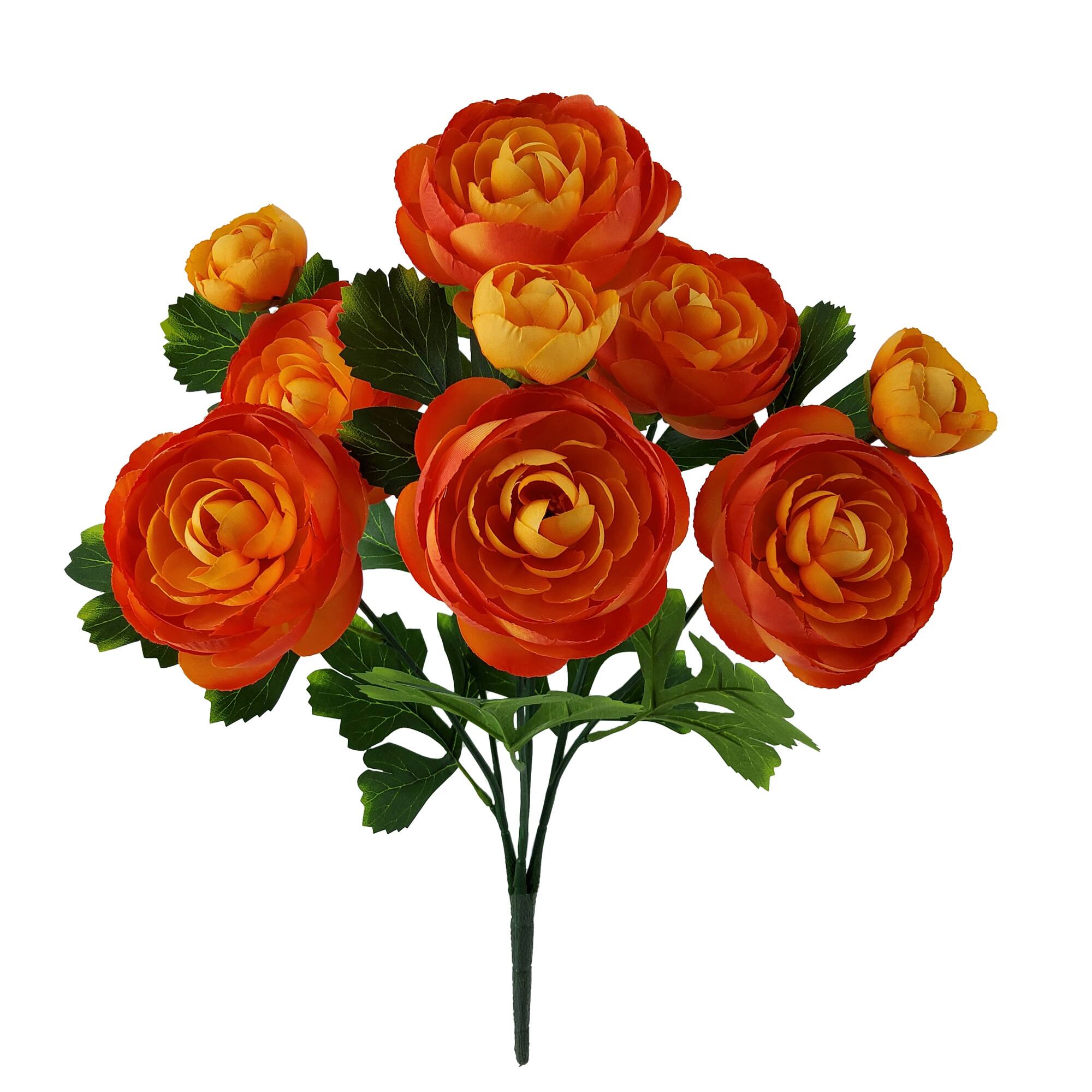 18" Orange Ranunculus Bush by Ashland®